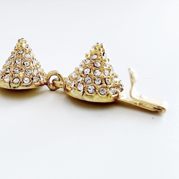 CC Skye Bracelet, Spike Bracelet, Pavé Studded Conical Spikes, Gold Cones - Picture 7 of 12